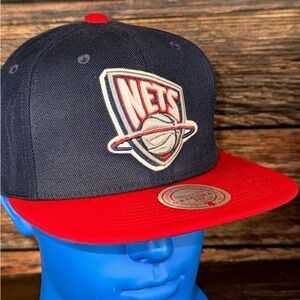 Navy and Red Baseball Cap